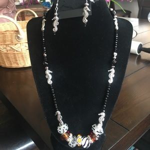 Seahorse Necklace Set